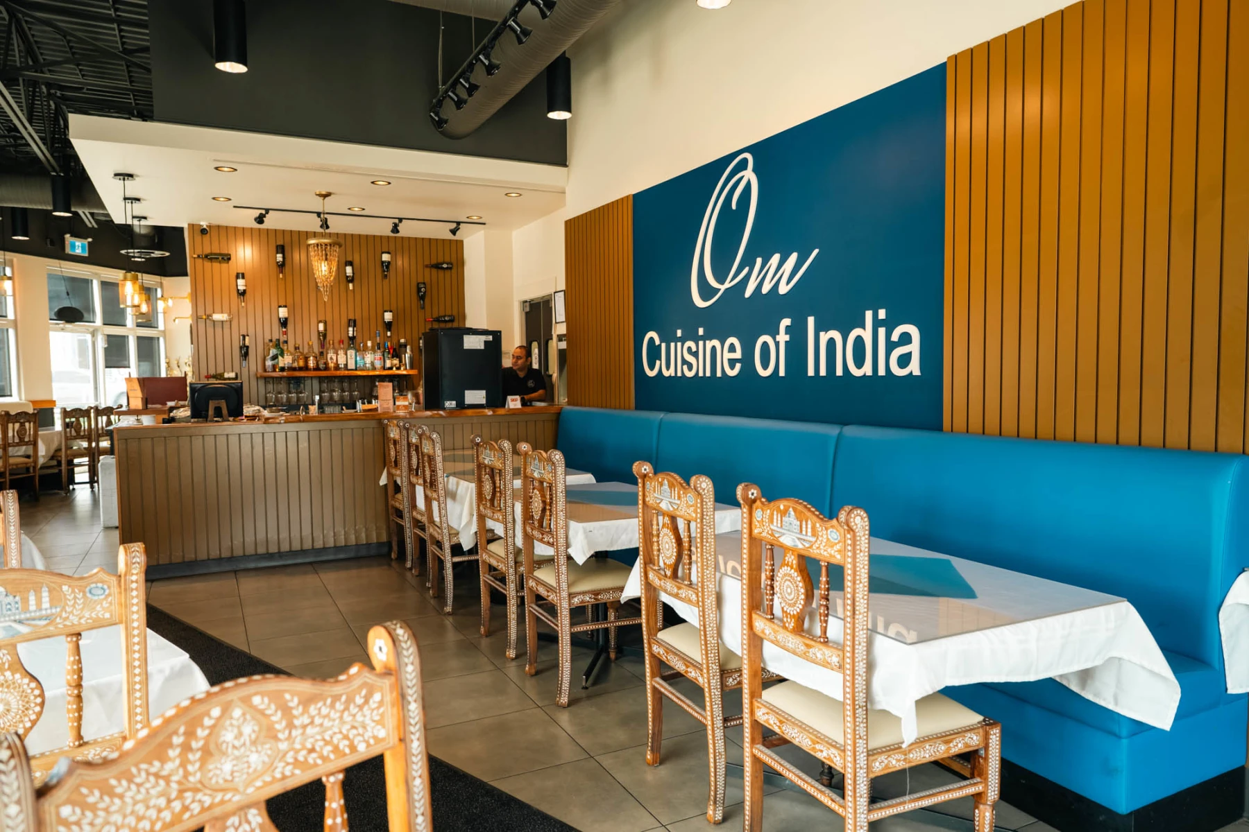 Authentic Indian curry dish at Om Cuisine of India Calgary