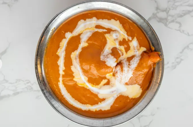Butter Chicken at Om Cuisine of India in Calgary, AB